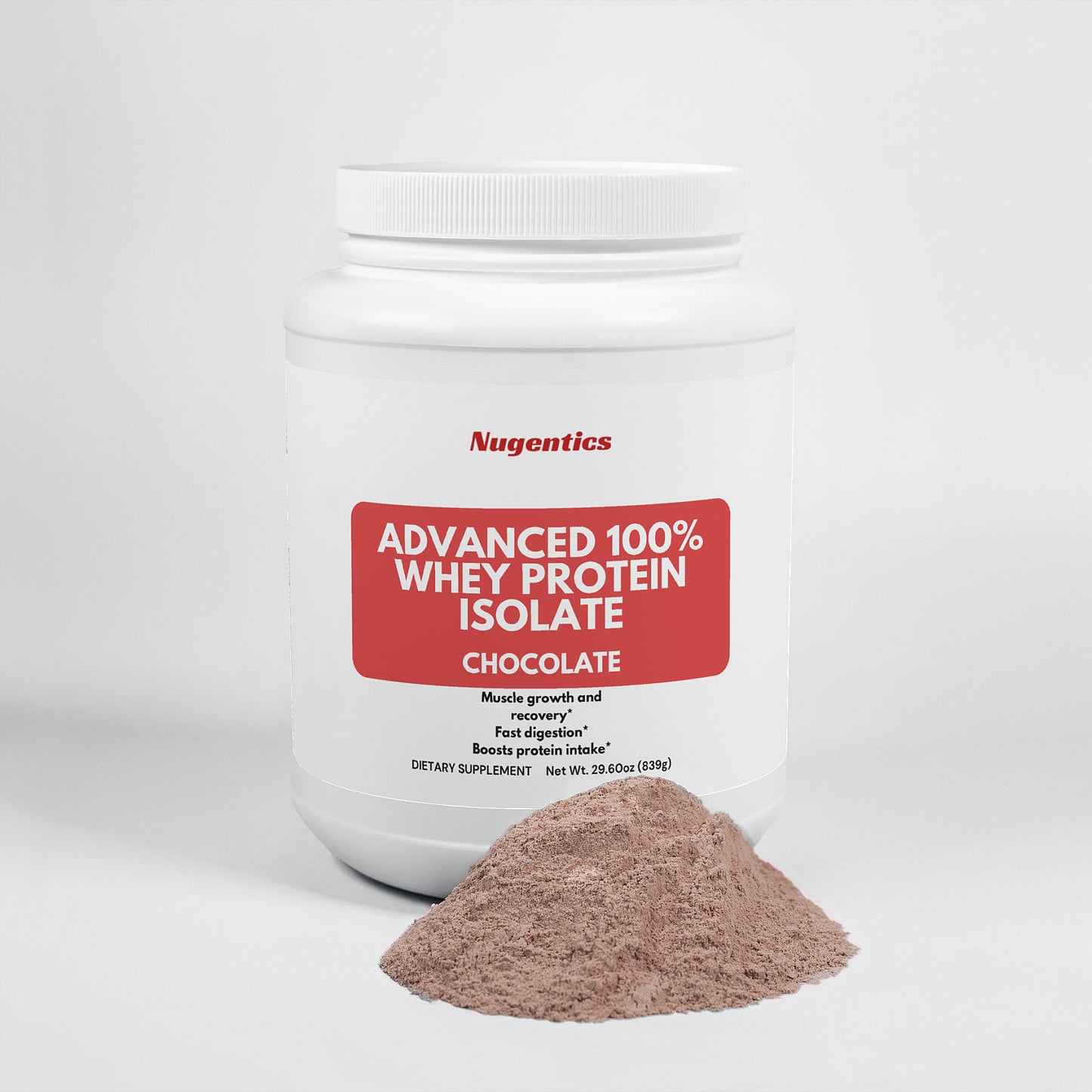 Advanced 100% Whey Protein Isolate (Chocolate) - Nugentics