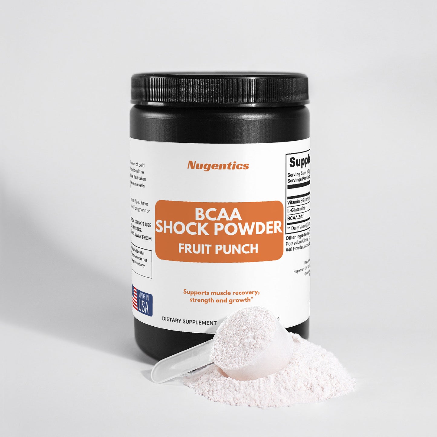 BCAA Shock Powder (Fruit Punch) - Nugentics