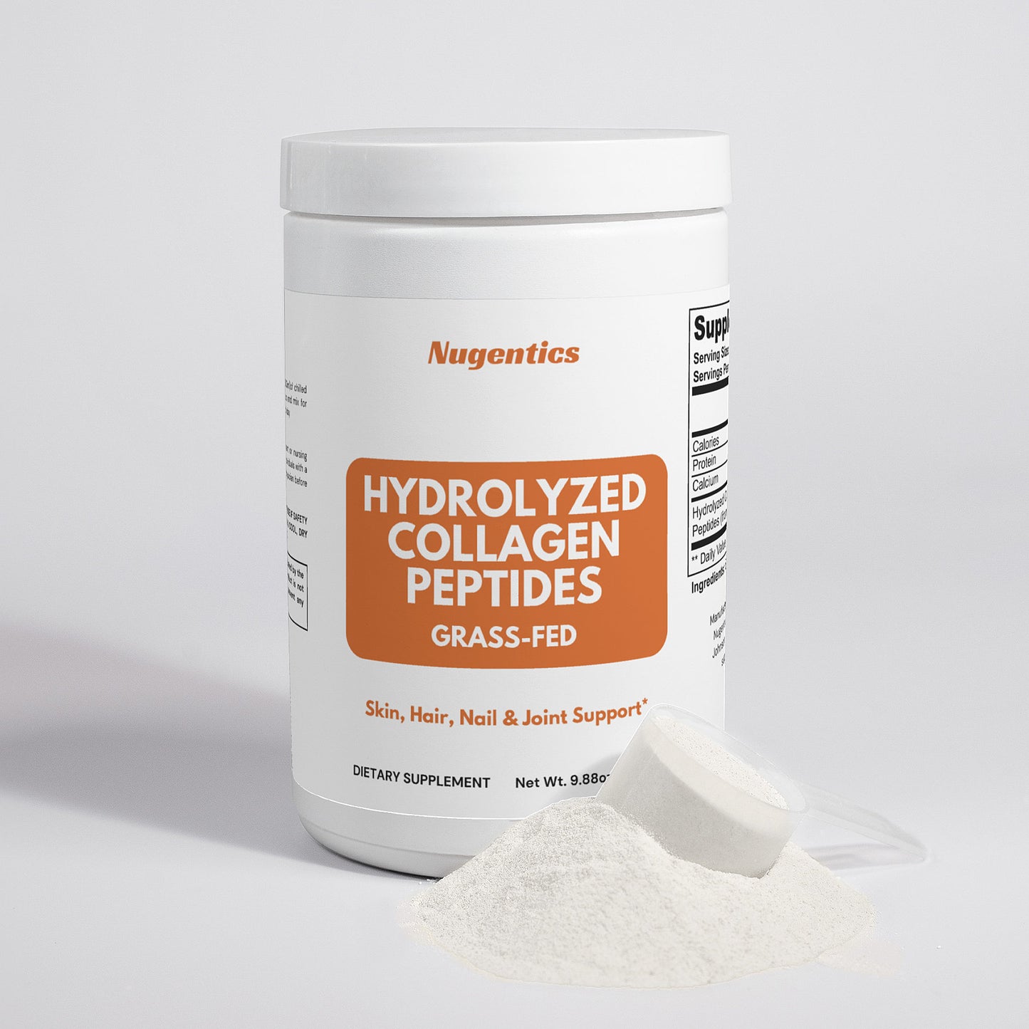 Grass-Fed Hydrolyzed Collagen Peptides - Nugentics