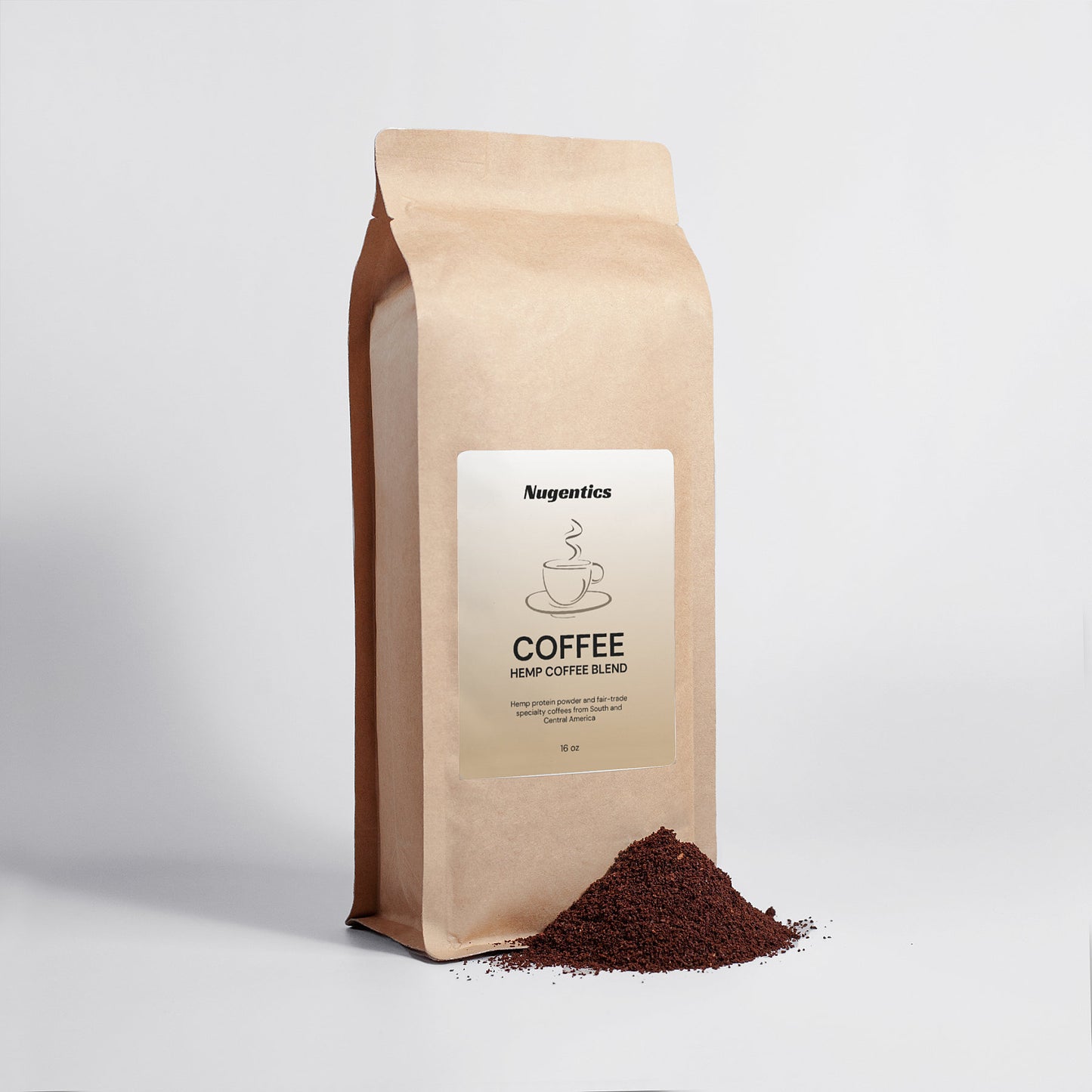 Hemp Coffee Blend - Medium Roast 16oz - Nugentics