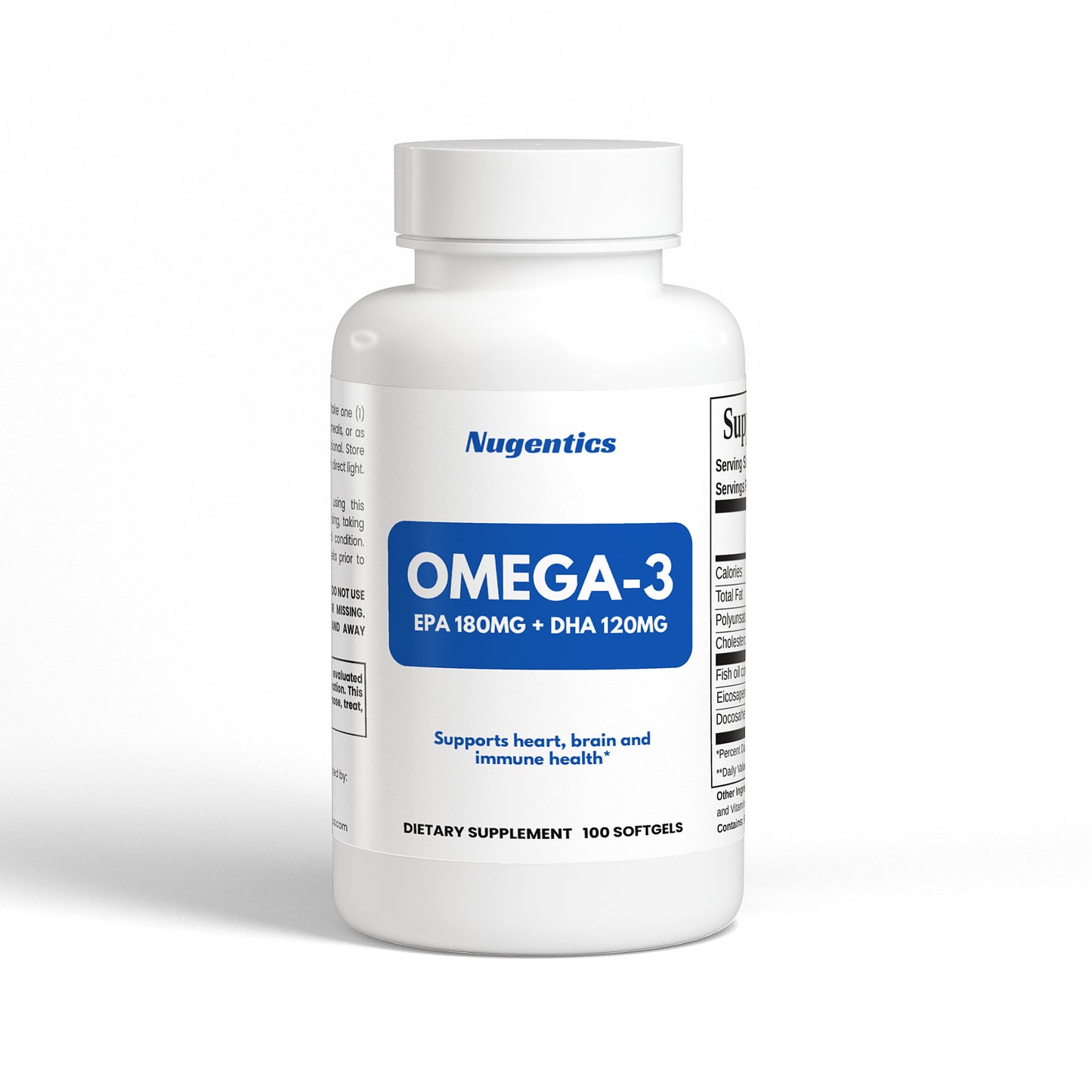 Nugentics Omega-3 EPA 180mg + DHA 120mg - Nugentics
