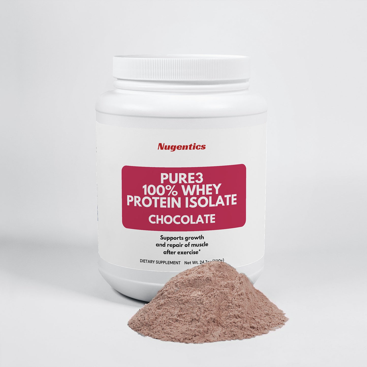 Pure3 100% Whey Protein Isolate (Chocolate) - Nugentics