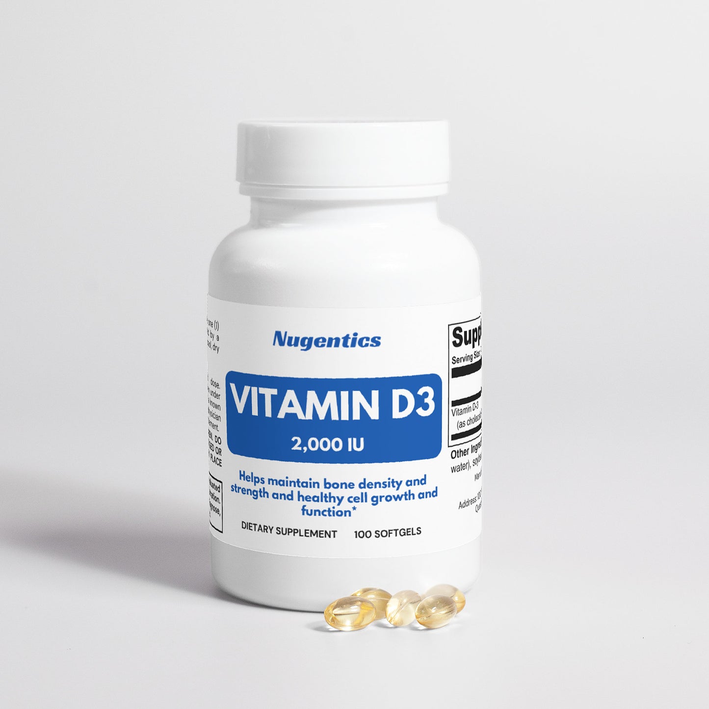 Vitamin D3 2,000 IU - Nugentics