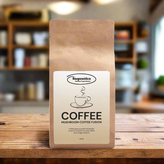 Nugentics Mushroom Coffee Fusion - Lion’s Mane & Chaga 4oz - Nugentics