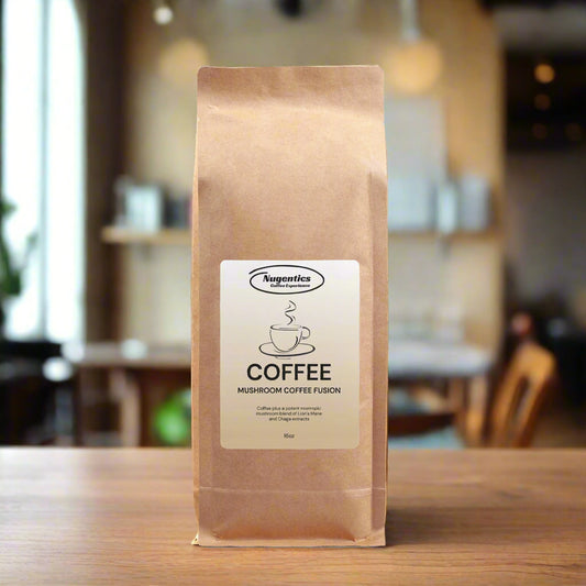 Nugentics Mushroom Coffee Fusion - Lion’s Mane & Chaga 16oz - Nugentics