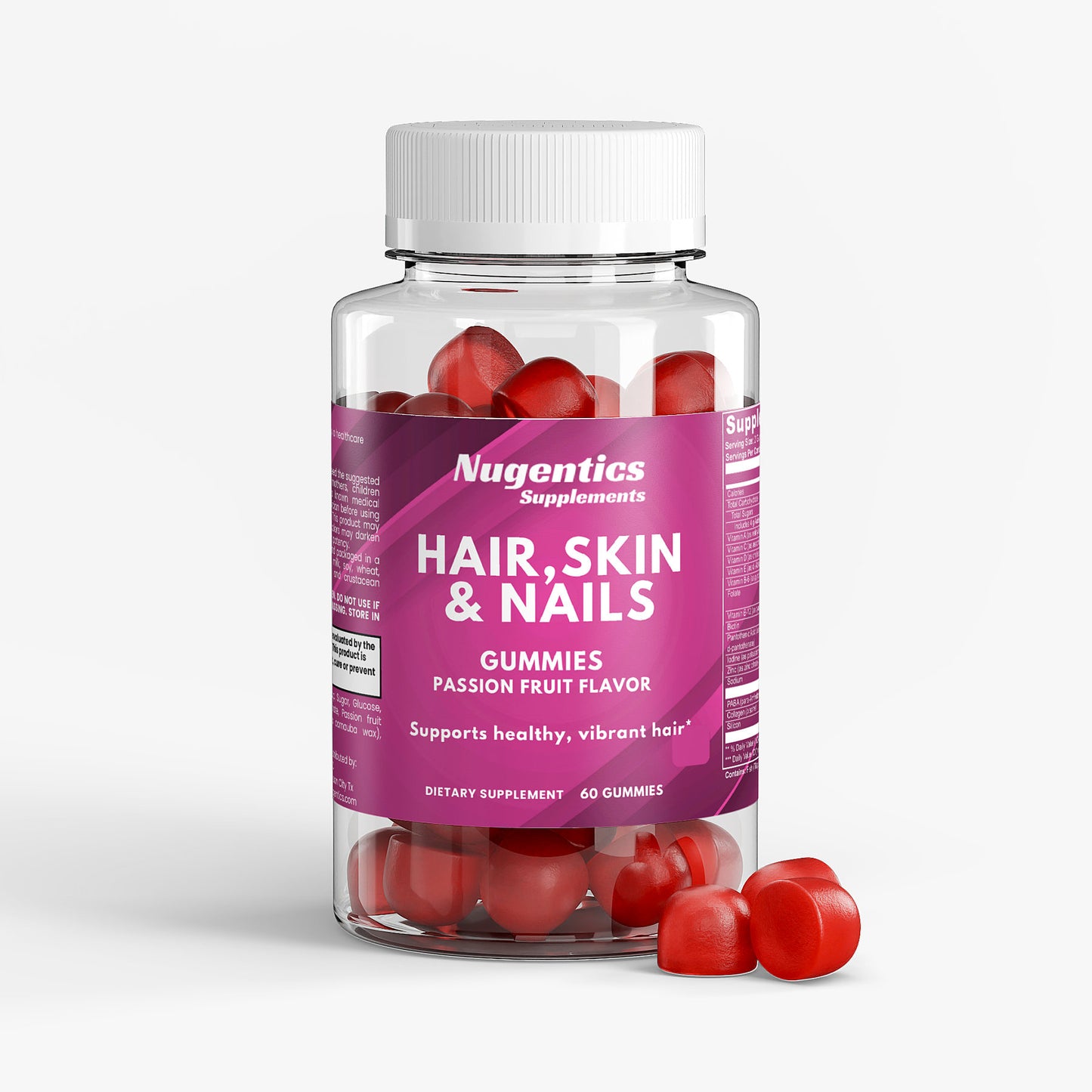 Nugentics Hair, Skin & Nails Gummies - Nugentics