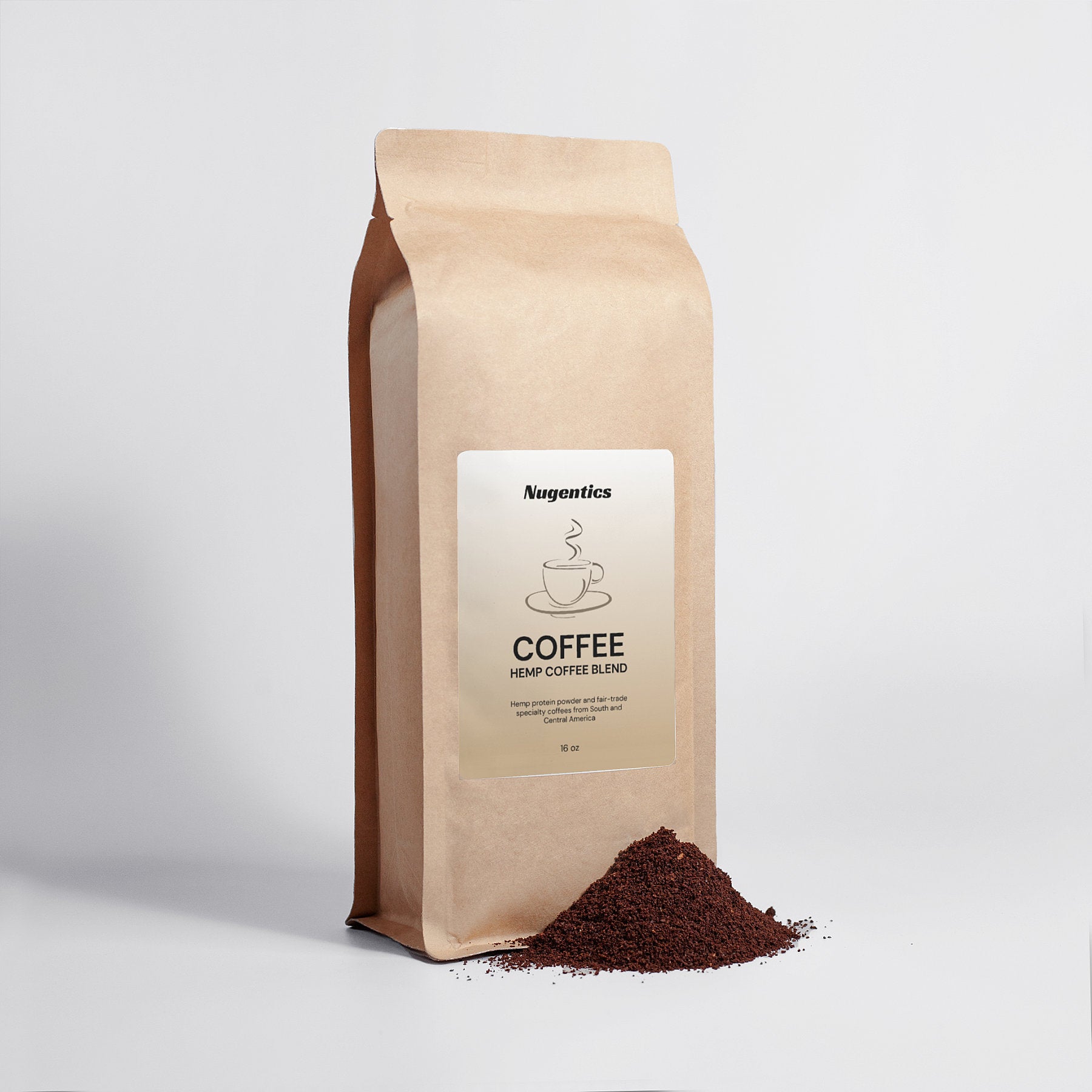 Hemp Coffee Blend - Medium Roast 16oz - Nugentics