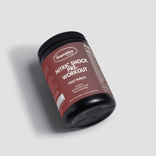 Nugentics Nitric Shock Pre-Workout Powder ⎮ Fruit Punch Flavor - Nugentics