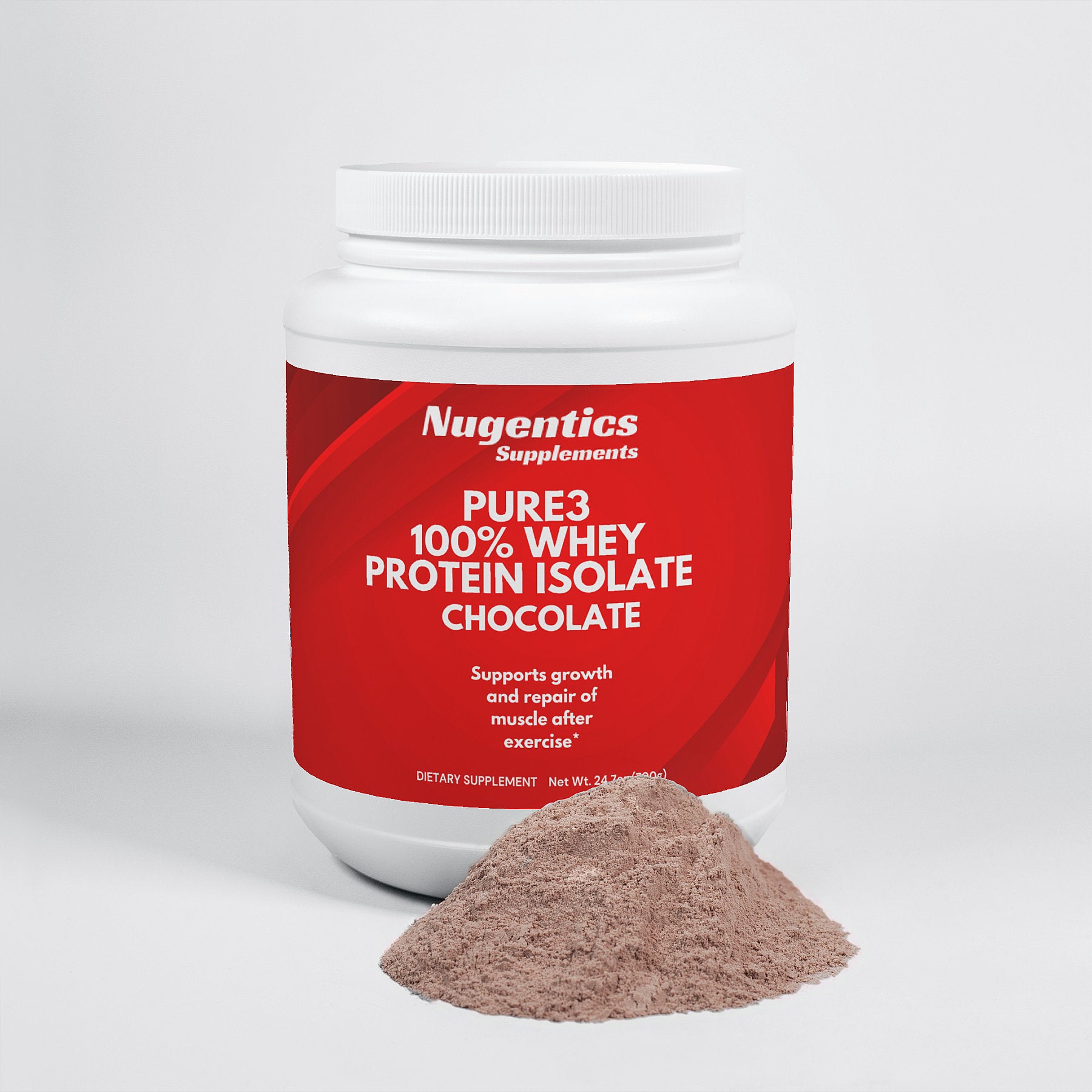 Nugentics Pure3 100% Whey Protein Isolate (Chocolate) - Nugentics