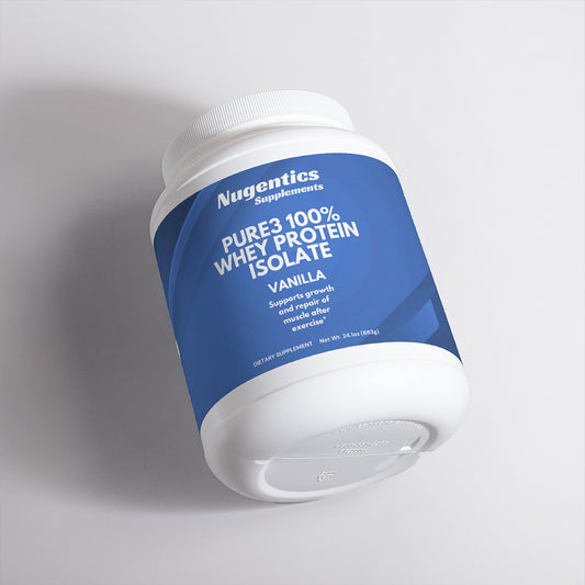 Nugentics Pure3 100% Whey Protein Isolate (Vanilla) - Nugentics