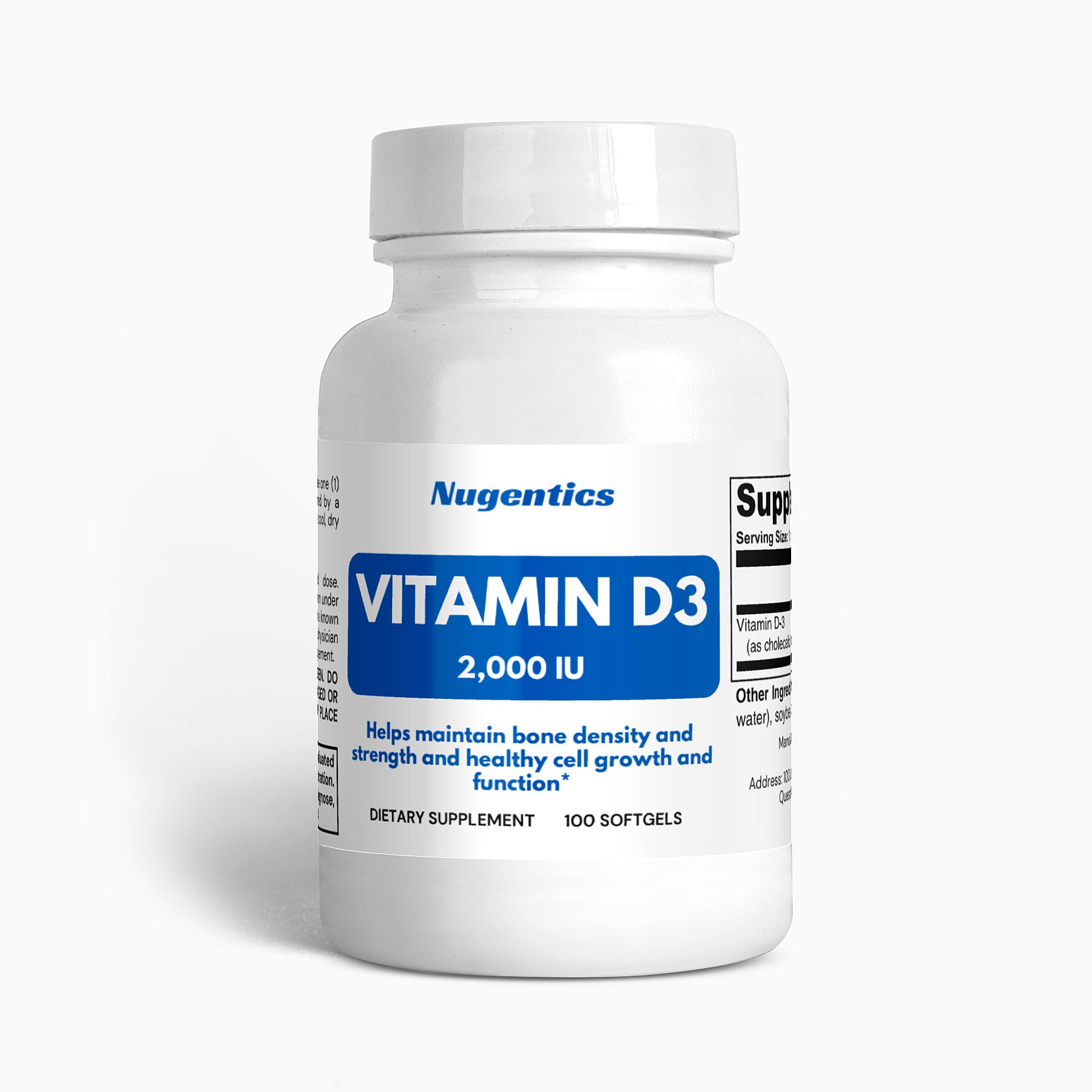 Vitamin D3 2,000 IU - Nugentics
